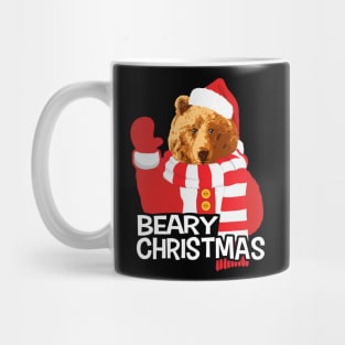 Beary Christmas Funny Santa Claus Bear Mug